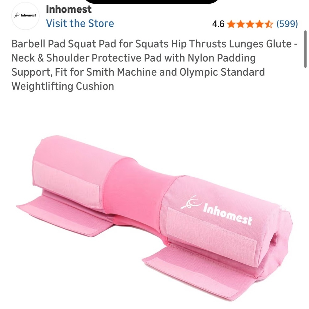 Pink Inhomest Barbell Pad - Picture 6 of 10